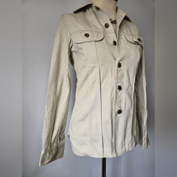 LEE Cream Denim Western Jacket. Size Small - Picture 2 of 13